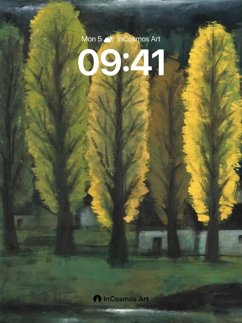 Golden Hush Wallpaper with Shadowed Canopy wallpaper for iPhone, iPad & Mac