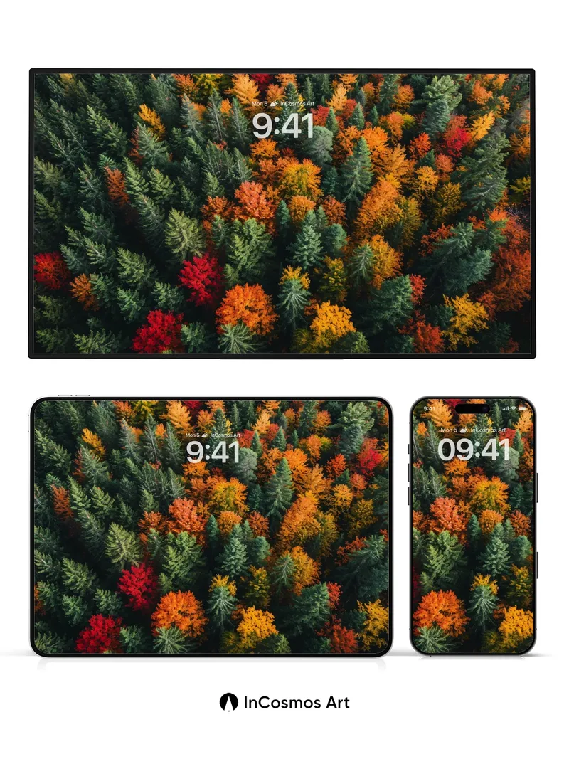 Autumn Pulse Wallpaper with Forest Breath