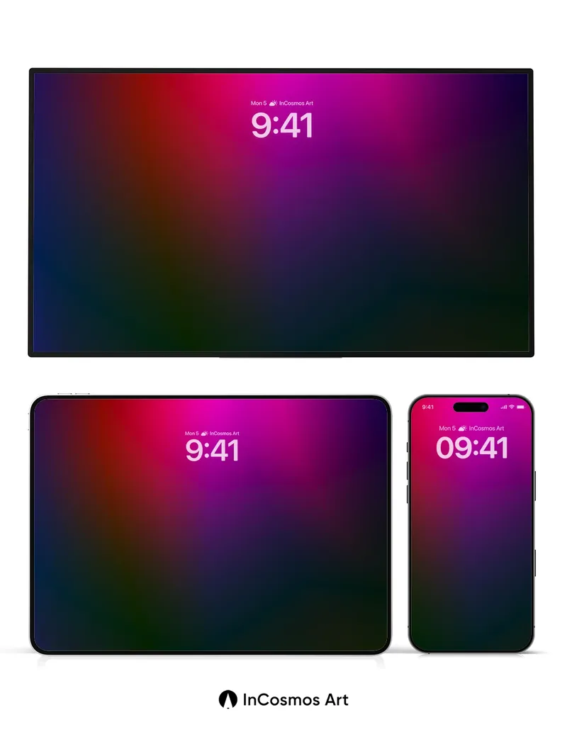 Velvet Hush Wallpaper with Cosmic Gradient