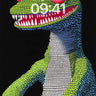 Surreal Lizard Wallpaper with Pixelated Skin wallpaper for iPhone, iPad & Mac