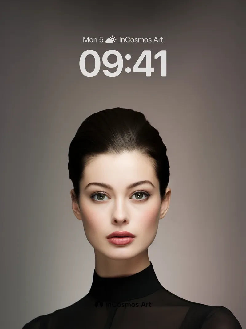 Silken Shadow Wallpaper with Gilded Eyes