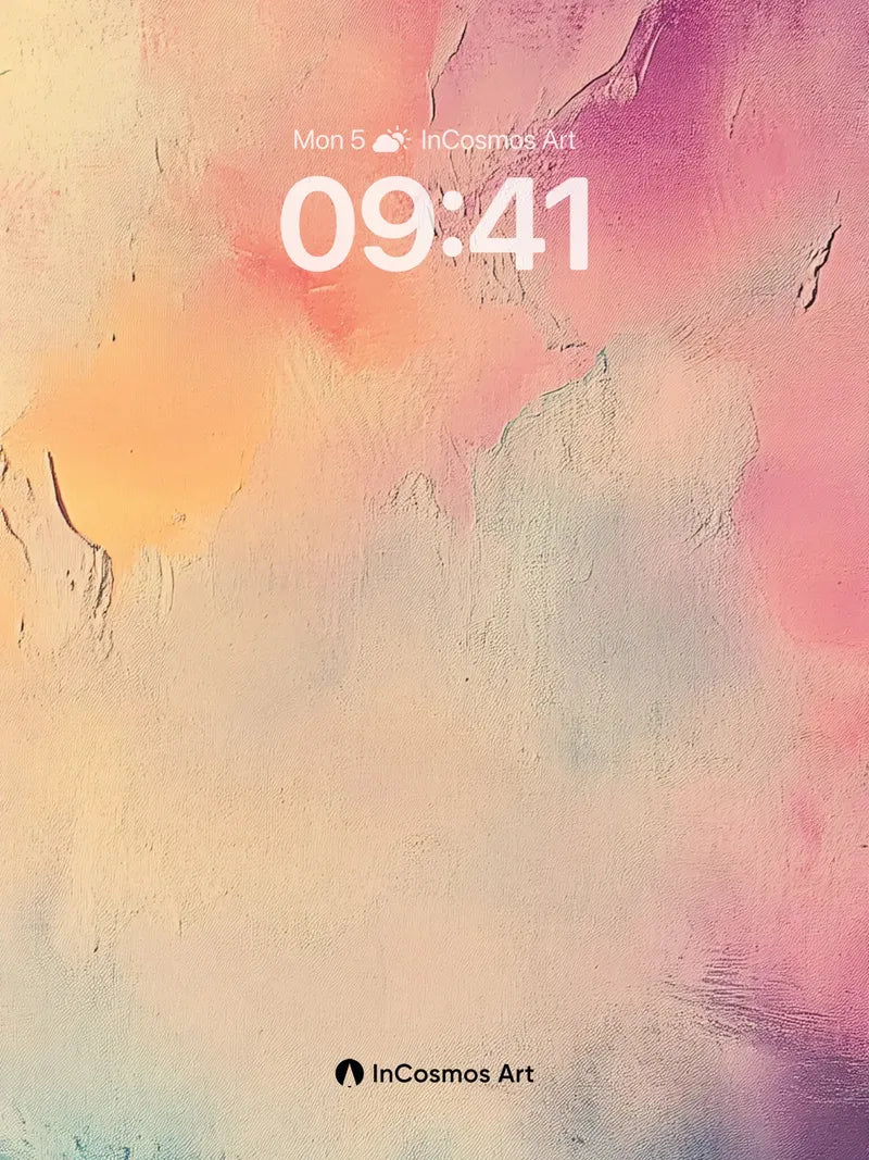 Pastel Mirage Wallpaper with Textured Breath