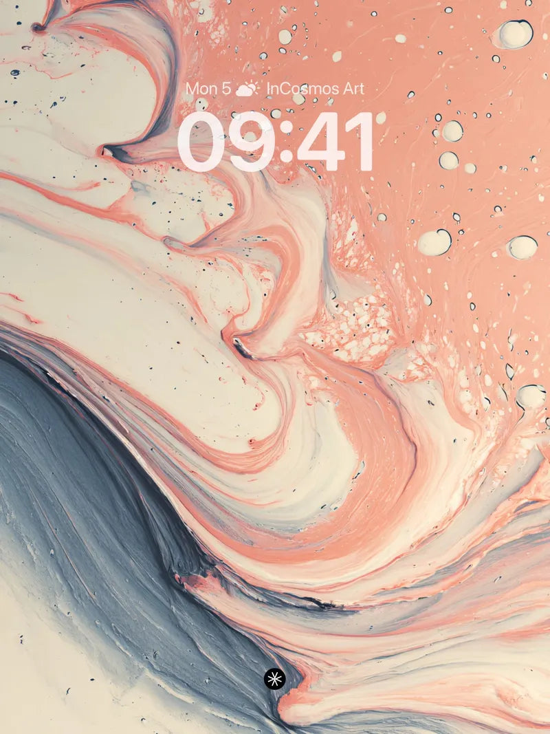 Blush Fluid Mirage Wallpaper with Haze Veins wallpaper for iPhone, iPad & Mac
