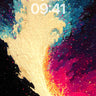 Cosmic Wave Wallpaper with Starlit Foam wallpaper for iPhone, iPad & Mac
