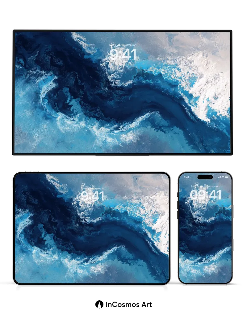 Deep Current Wallpaper with Swirling Clouds