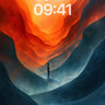Surreal Abyss Wallpaper with Floating Silhouette wallpaper for iPhone, iPad & Mac