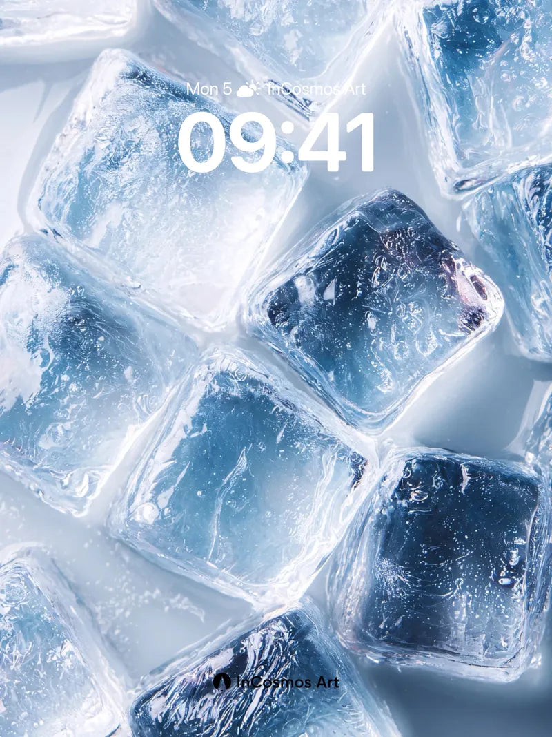 Frost Whisper Wallpaper with Crystalline Depth