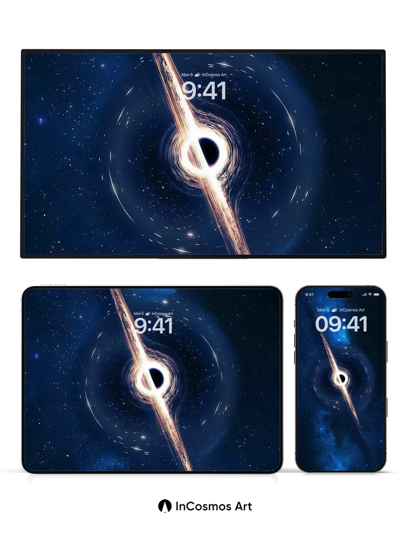 Cosmic Loom Wallpaper with Twisted Light