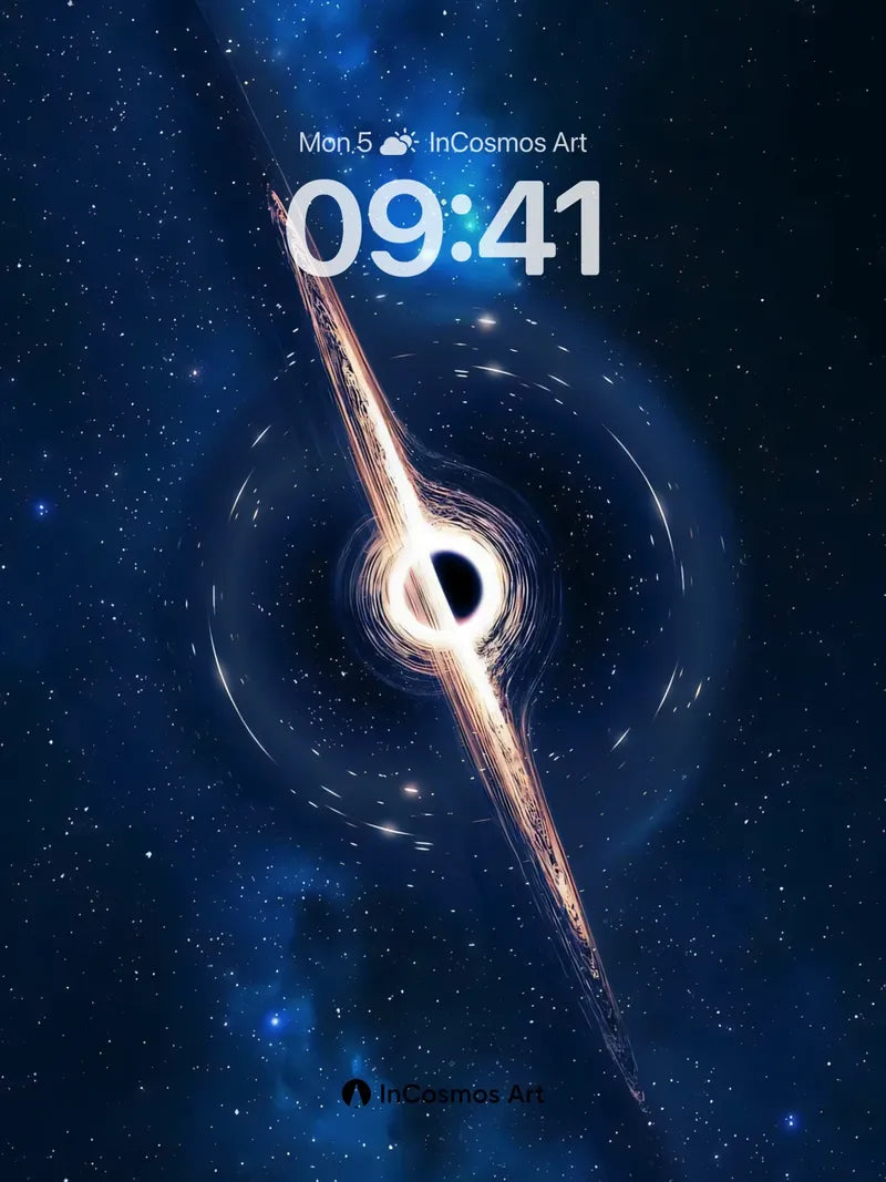 Cosmic Loom Wallpaper with Twisted Light