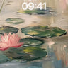 Serenity Waterlily Wallpaper with Monet's Brushstrokes wallpaper for iPhone, iPad & Mac