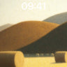 Golden Hush Wallpaper with Distant Hills wallpaper for iPhone, iPad & Mac