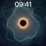 Cosmic Vortex Wallpaper with Golden Threads wallpaper for iPhone, iPad & Mac