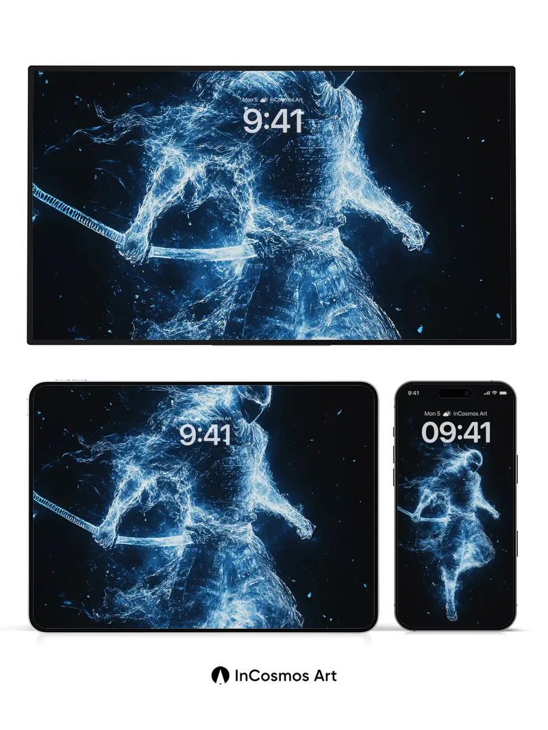 Electric Phantom Wallpaper with Samurai Soul