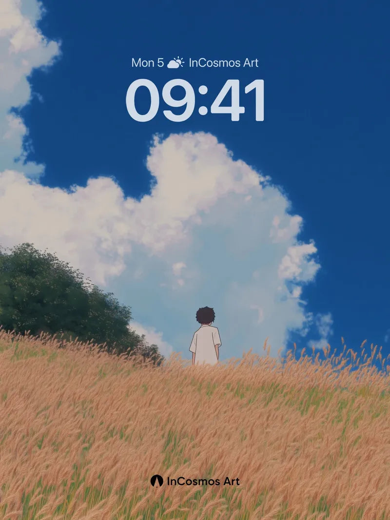 Serenity Field Wallpaper with Anime Horizon