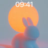 Serene Hare Wallpaper with Solar Halo wallpaper for iPhone, iPad & Mac