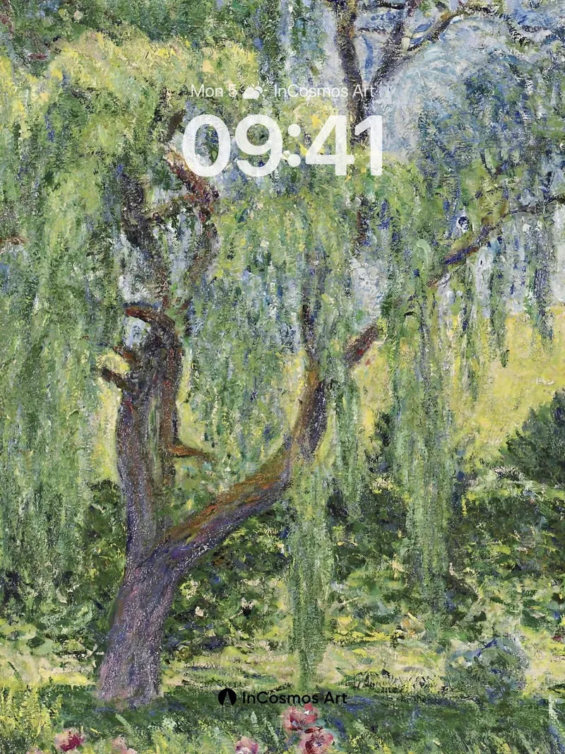 Whispering Canopy Wallpaper with Sunlit Threads