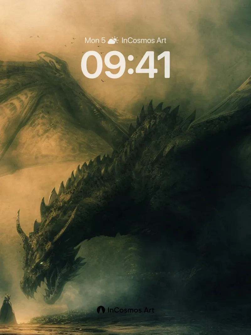 Shadowed Sovereign Wallpaper with Mist-Crawling Wings