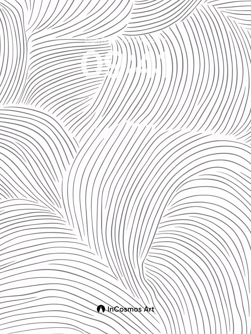 Silent Currents Wallpaper with Whispering Lines