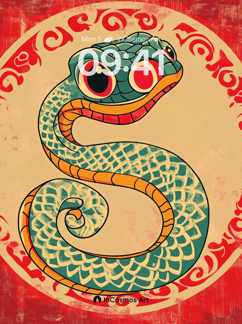 Crimson Coil Wallpaper with Mythic Eyes wallpaper for iPhone, iPad & Mac