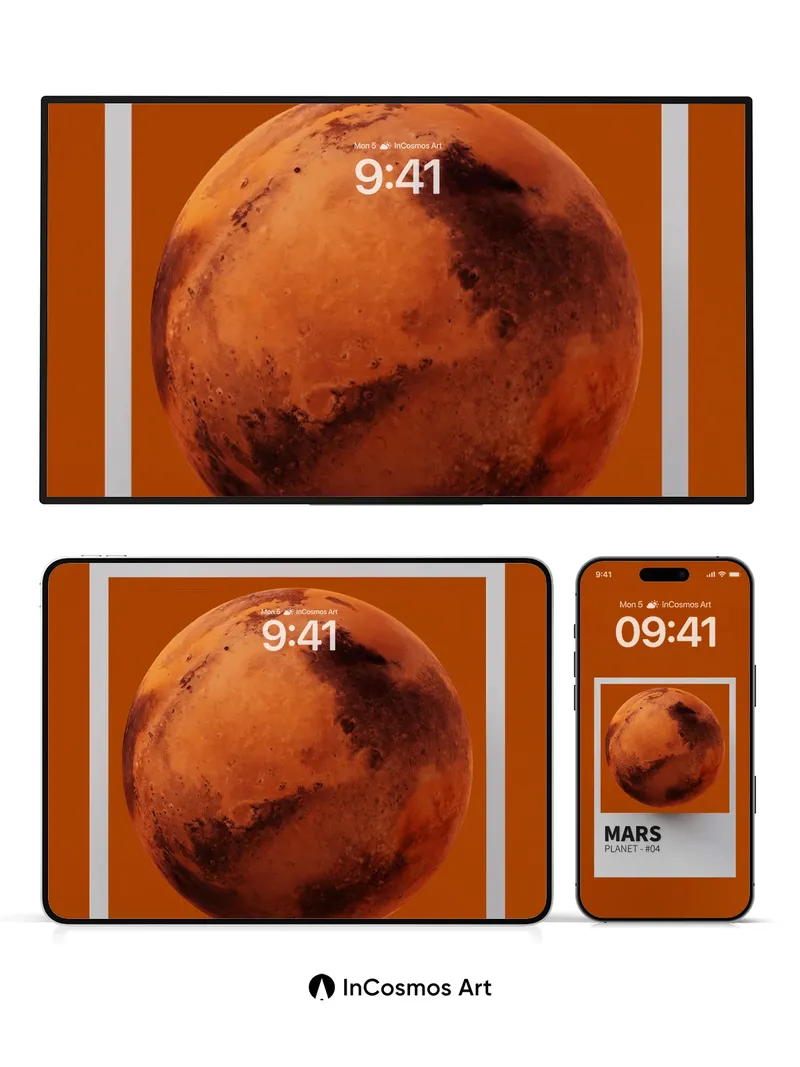 Rust Mirage Wallpaper with Cosmic Silence