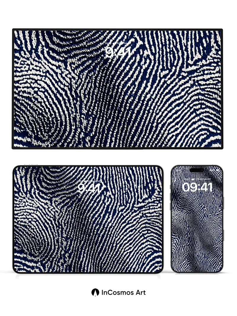 Whispering Lines Wallpaper with Ink-Weave Texture