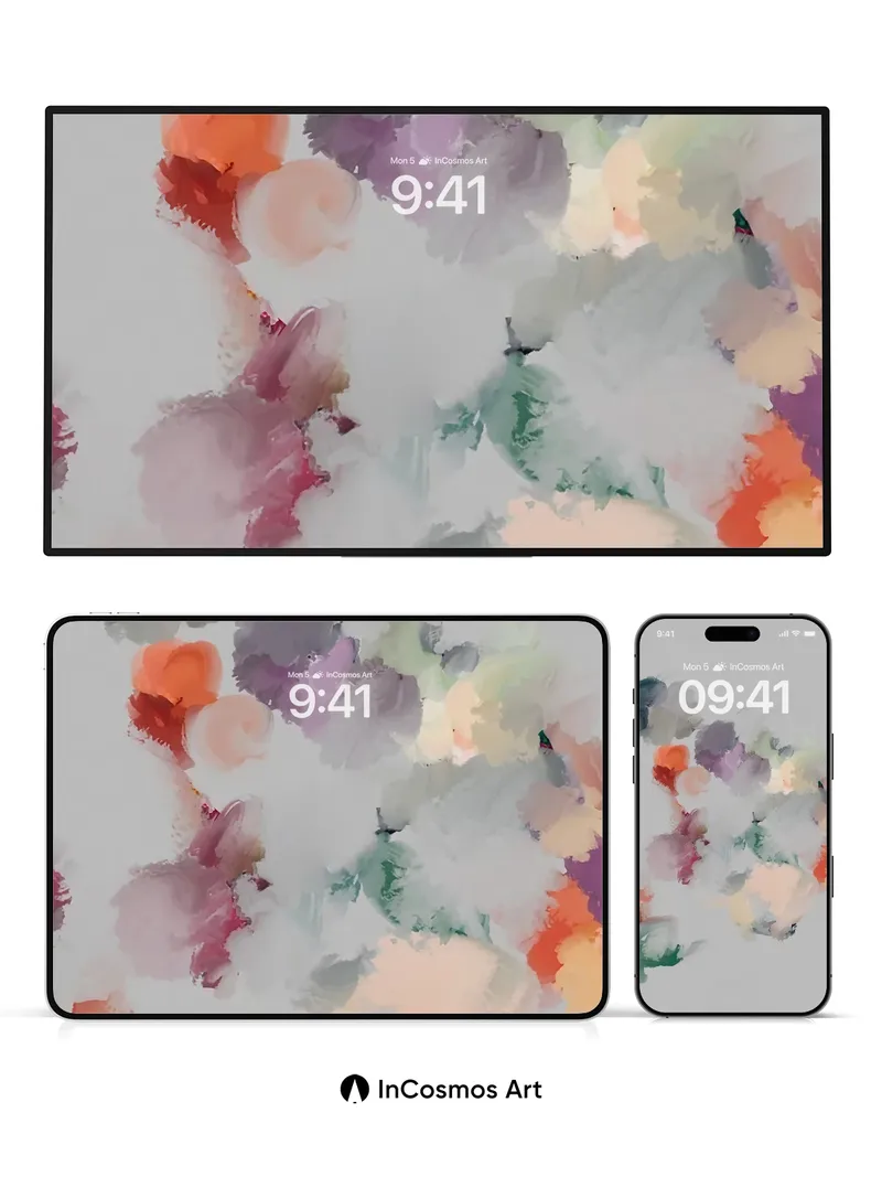 Whispering Bloom Wallpaper with Soft Hues