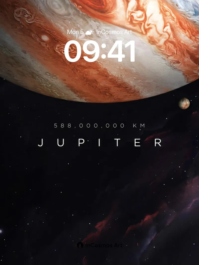 Cosmic Whisper Wallpaper with Jupiter's Breath wallpaper for iPhone, iPad & Mac