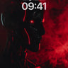 Crimson Circuit Wallpaper with Neon Pulse wallpaper for iPhone, iPad & Mac