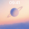 Serene Saturn Wallpaper with Ethereal Rings wallpaper for iPhone, iPad & Mac