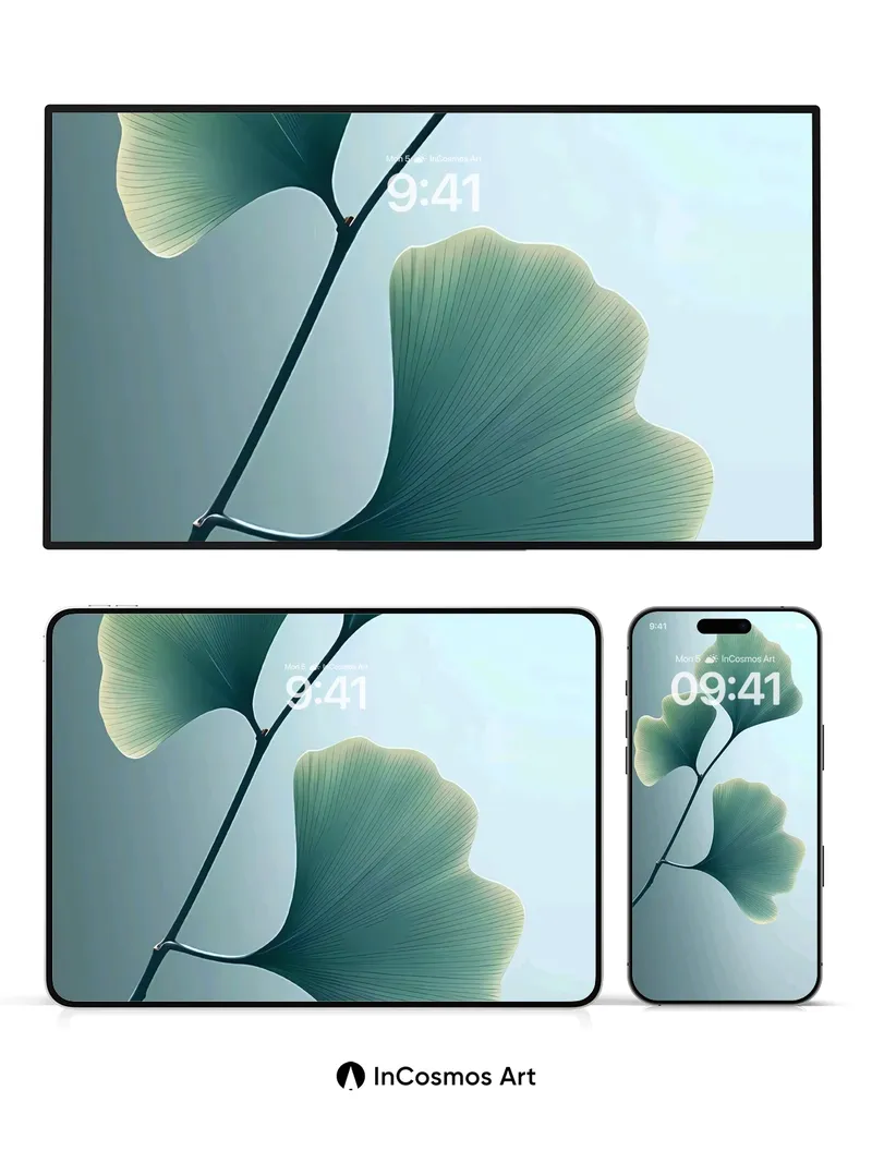 Serene Ginkgo Wallpaper with Ethereal Light