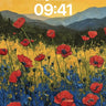 Golden Hush Poppy Wallpaper with Mountain Breath wallpaper for iPhone, iPad & Mac