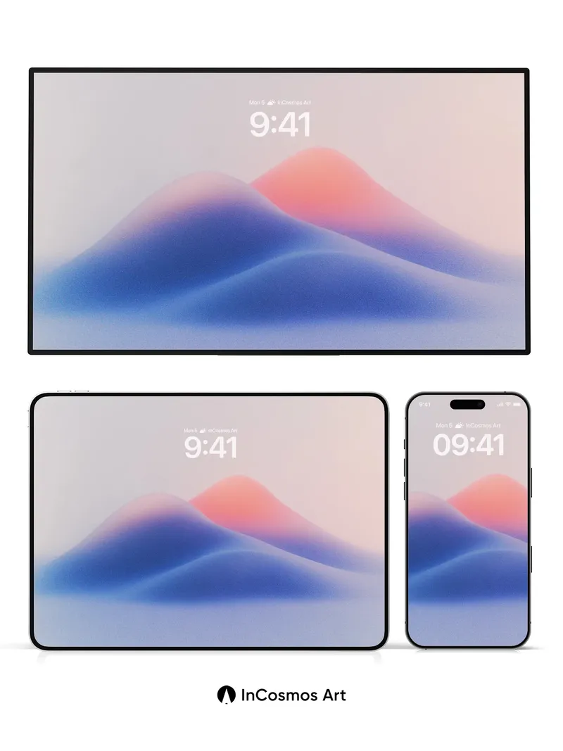 Serenity Ridge Wallpaper with Ethereal Hues