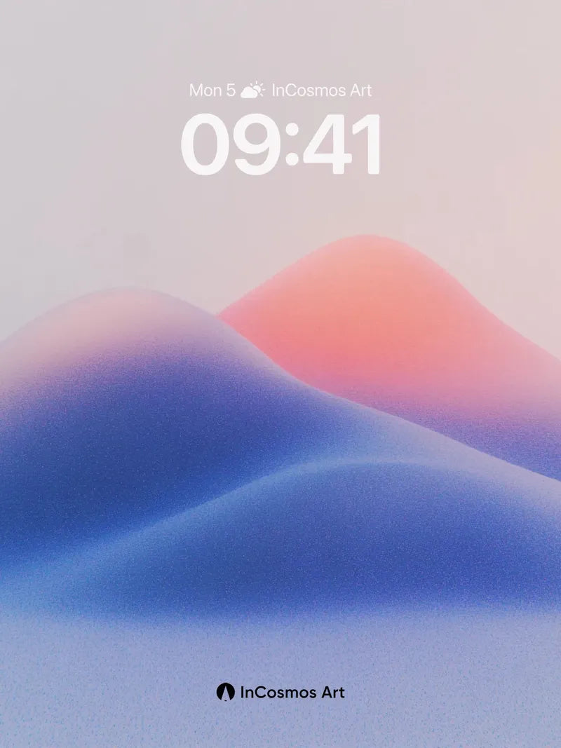 Serenity Ridge Wallpaper with Ethereal Hues