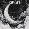Crescent Mirage Wallpaper with Starlit Clouds wallpaper for iPhone, iPad & Mac