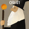 Whispering Sage Wallpaper with Golden Orb wallpaper for iPhone, iPad & Mac