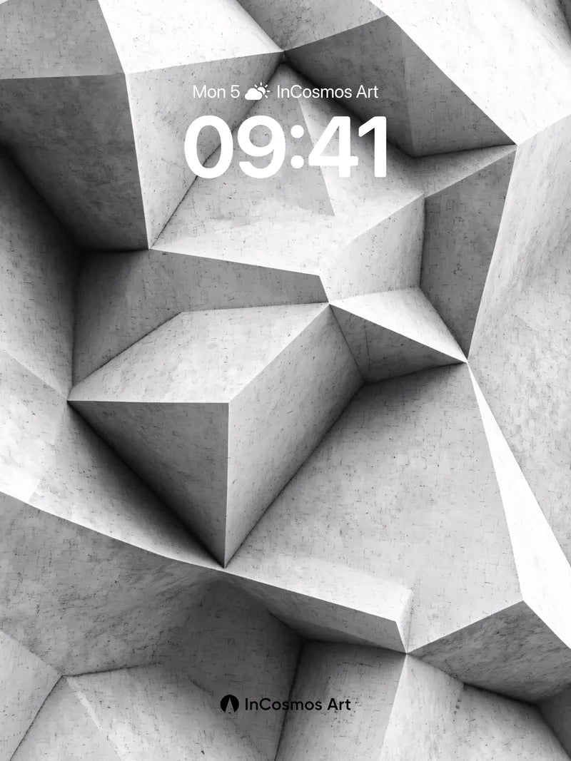 Stone Geometry Wallpaper with Hidden Depths