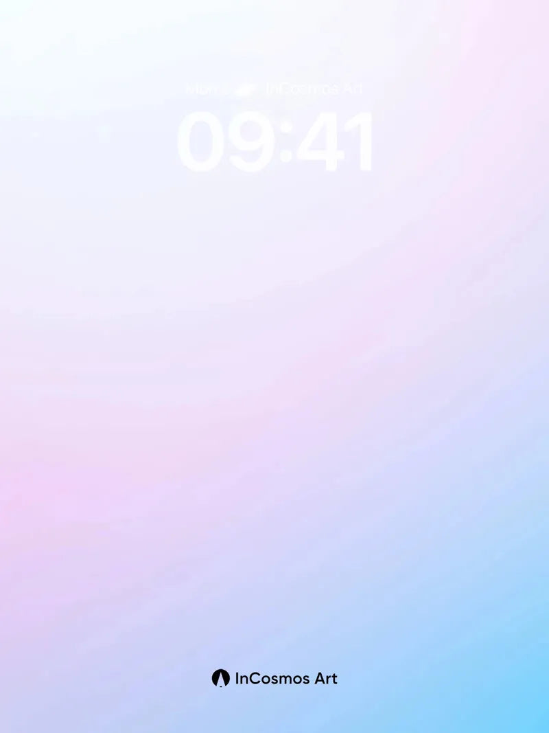 Serene Gradient Wallpaper with Ethereal Hues