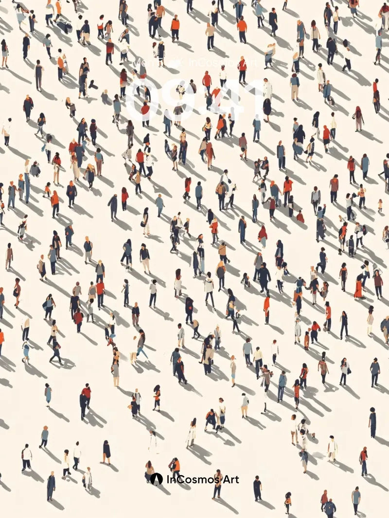 Echoing Crowd Wallpaper with Silent Motion