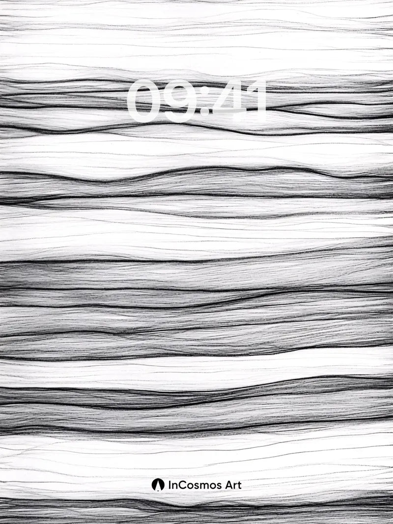 Serenity Wave Wallpaper with Ethereal Lines