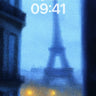 Misty Eiffel Wallpaper with Rain-Soaked Streets wallpaper for iPhone, iPad & Mac