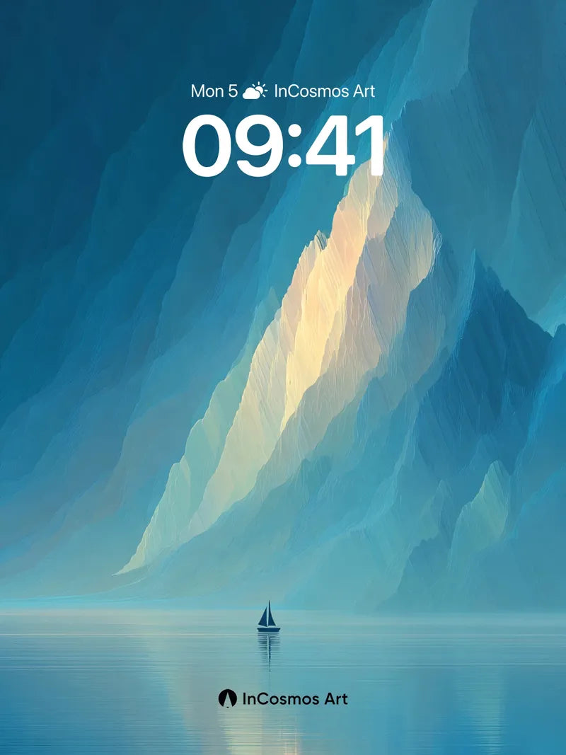 Serenity Glide Wallpaper with Ice Veins