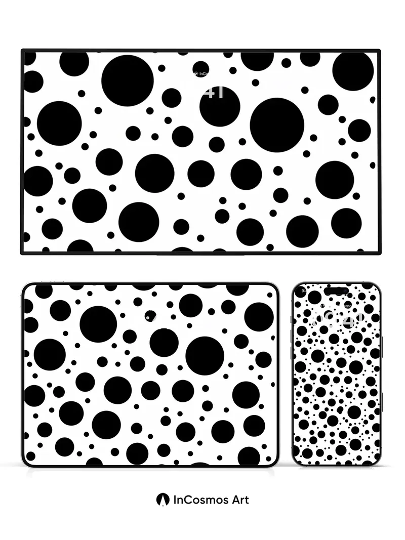 Playful Dot Array Wallpaper with Kusama Echo