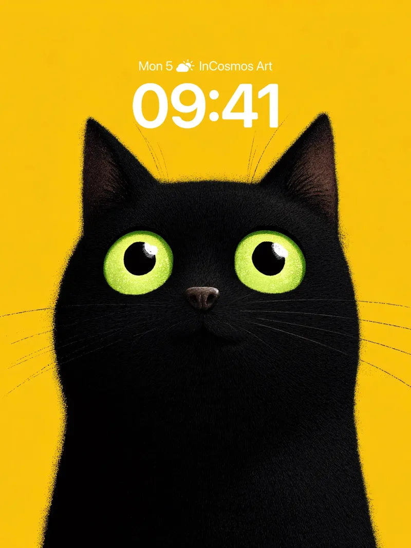 Luminous Gaze Wallpaper with Electric Eyes wallpaper for iPhone, iPad & Mac