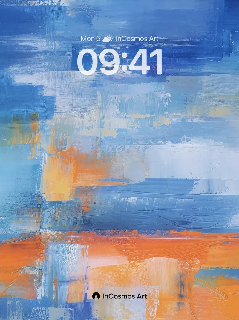 Cerulean Drift Wallpaper with Sunlit Echoes