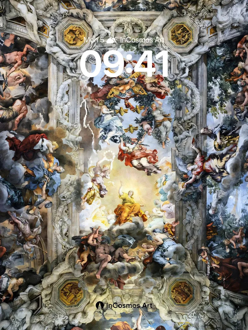 Divine Ascent Wallpaper with Celestial Drama