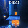 Snowfall Mirage Wallpaper with Eiffel Glow wallpaper for iPhone, iPad & Mac