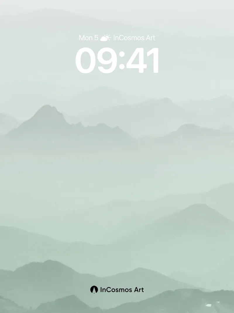 Serenity Ridge Wallpaper with Ethereal Haze