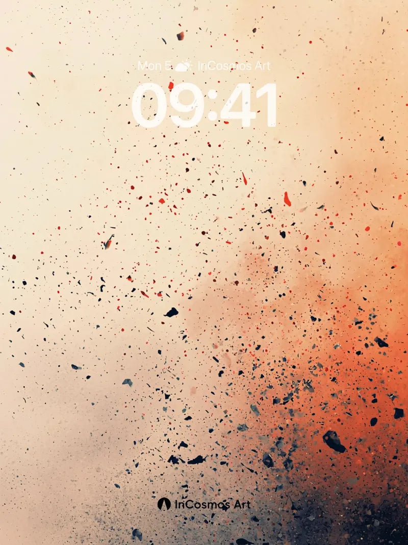 Ember Drift Wallpaper with Cosmic Dust