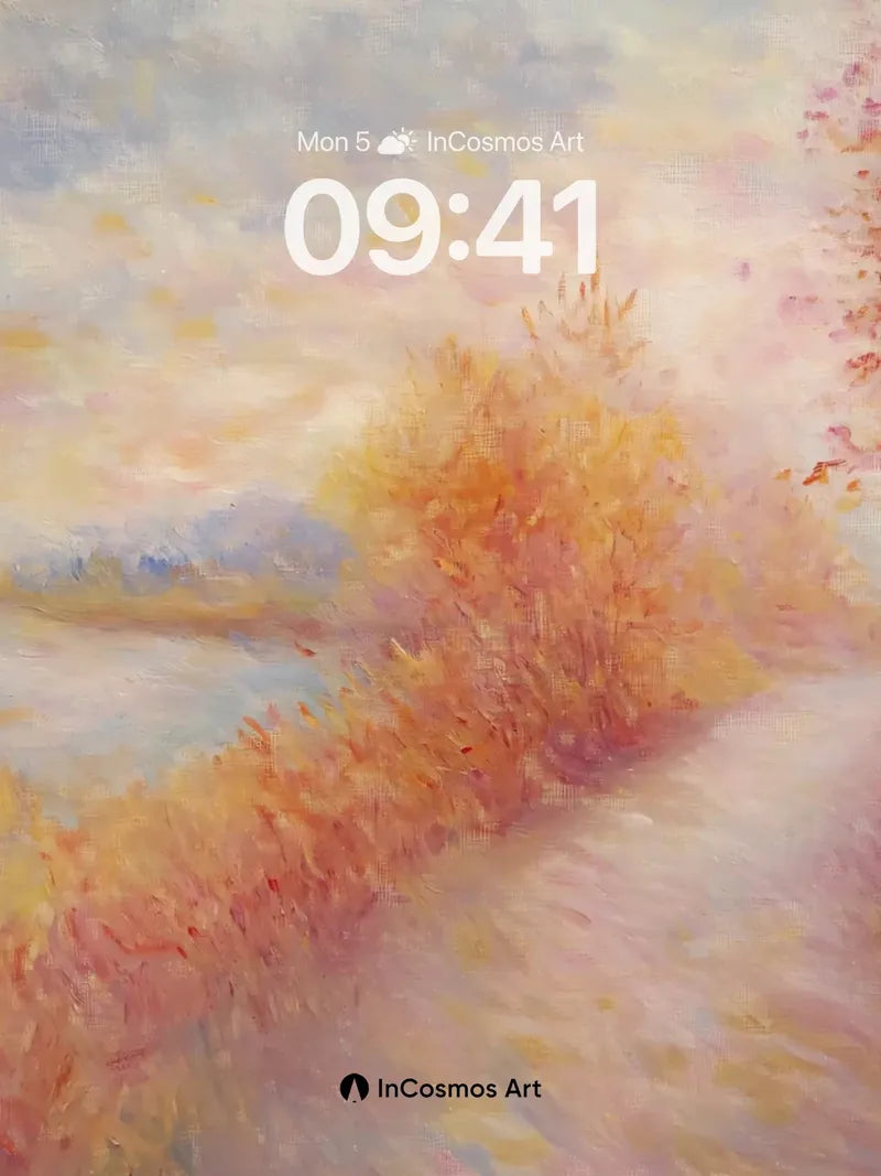 Autumn Hush Wallpaper with Golden Path