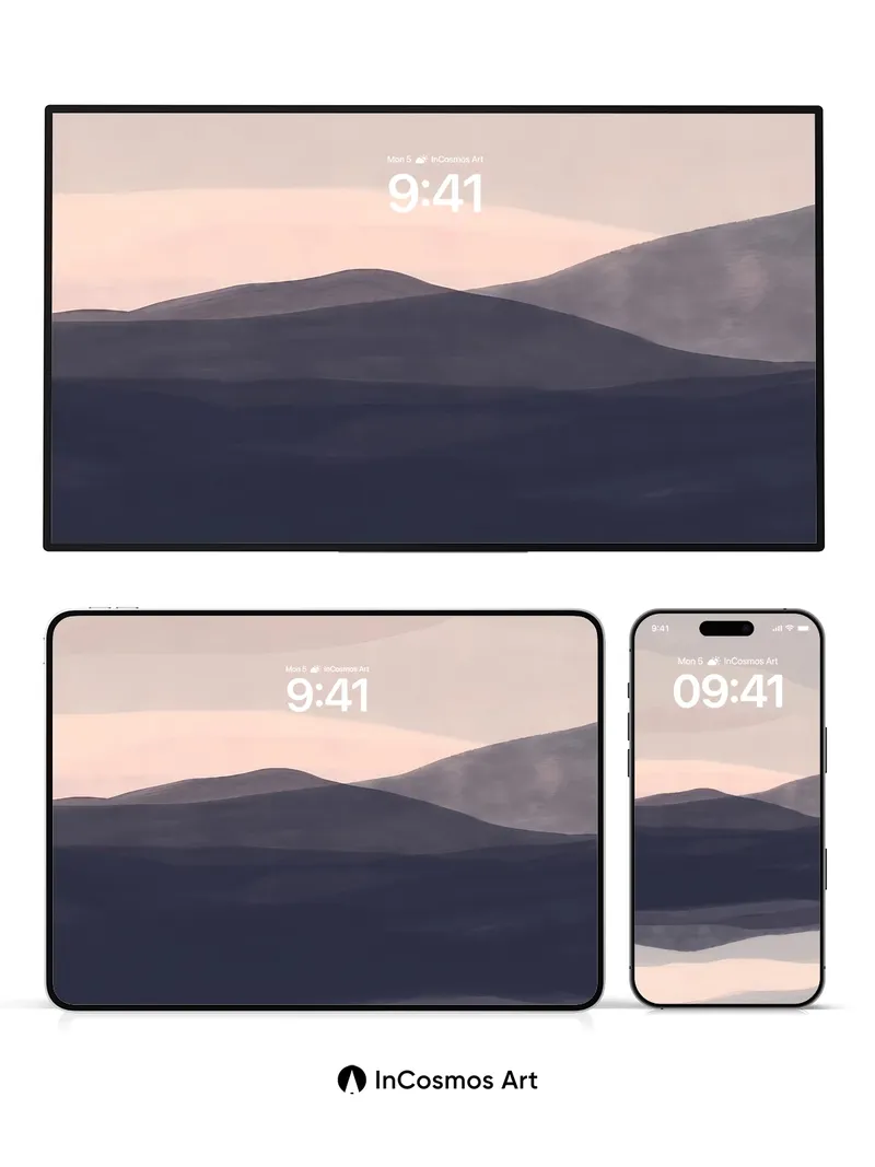 Muted Horizon Wallpaper with Soft Gradient Depth